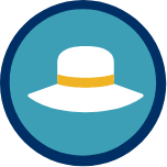 Sun hat icon