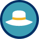 Sun hat icon